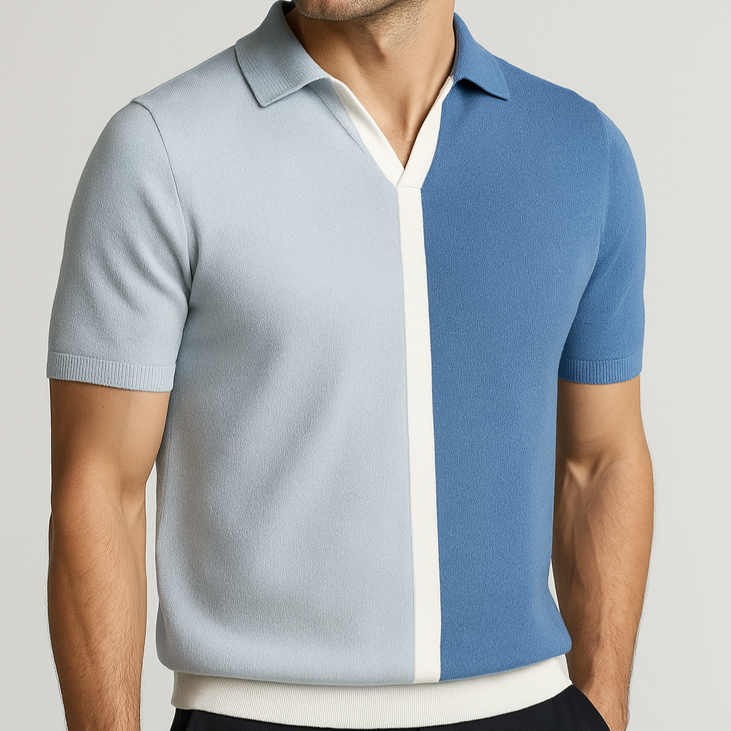 Vincero Colorblock Polo Knit