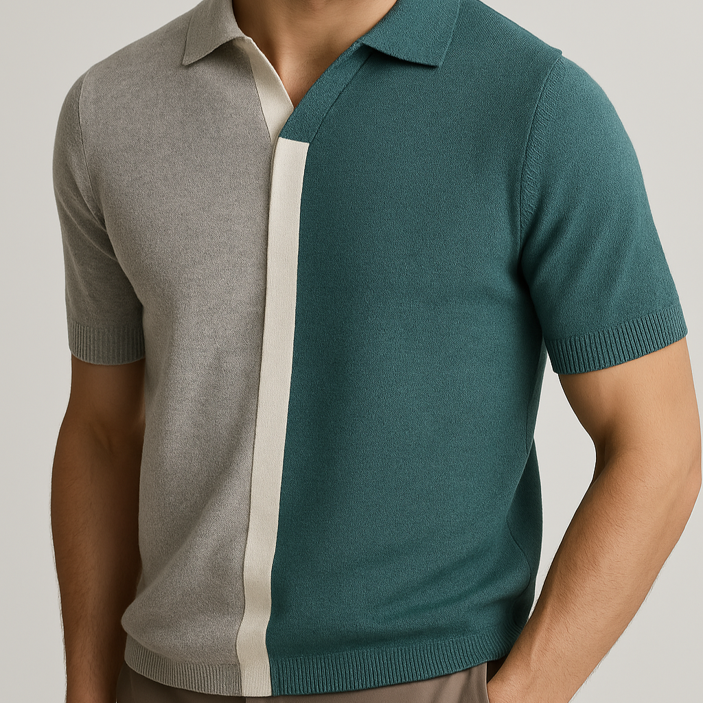 Vincero Colorblock Polo Knit