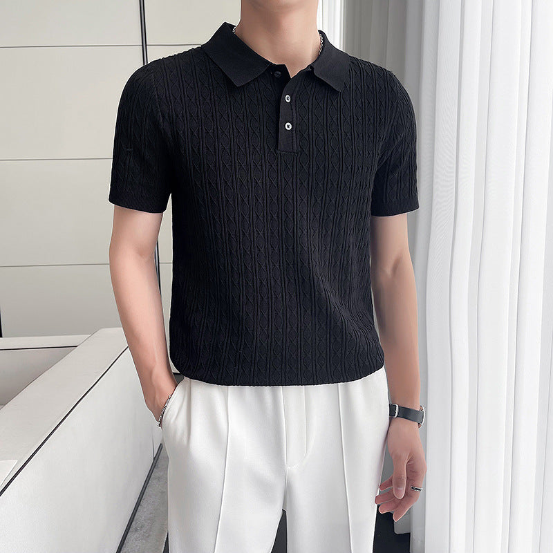 Sarto™️ Premium Jacquard Waffle Polo