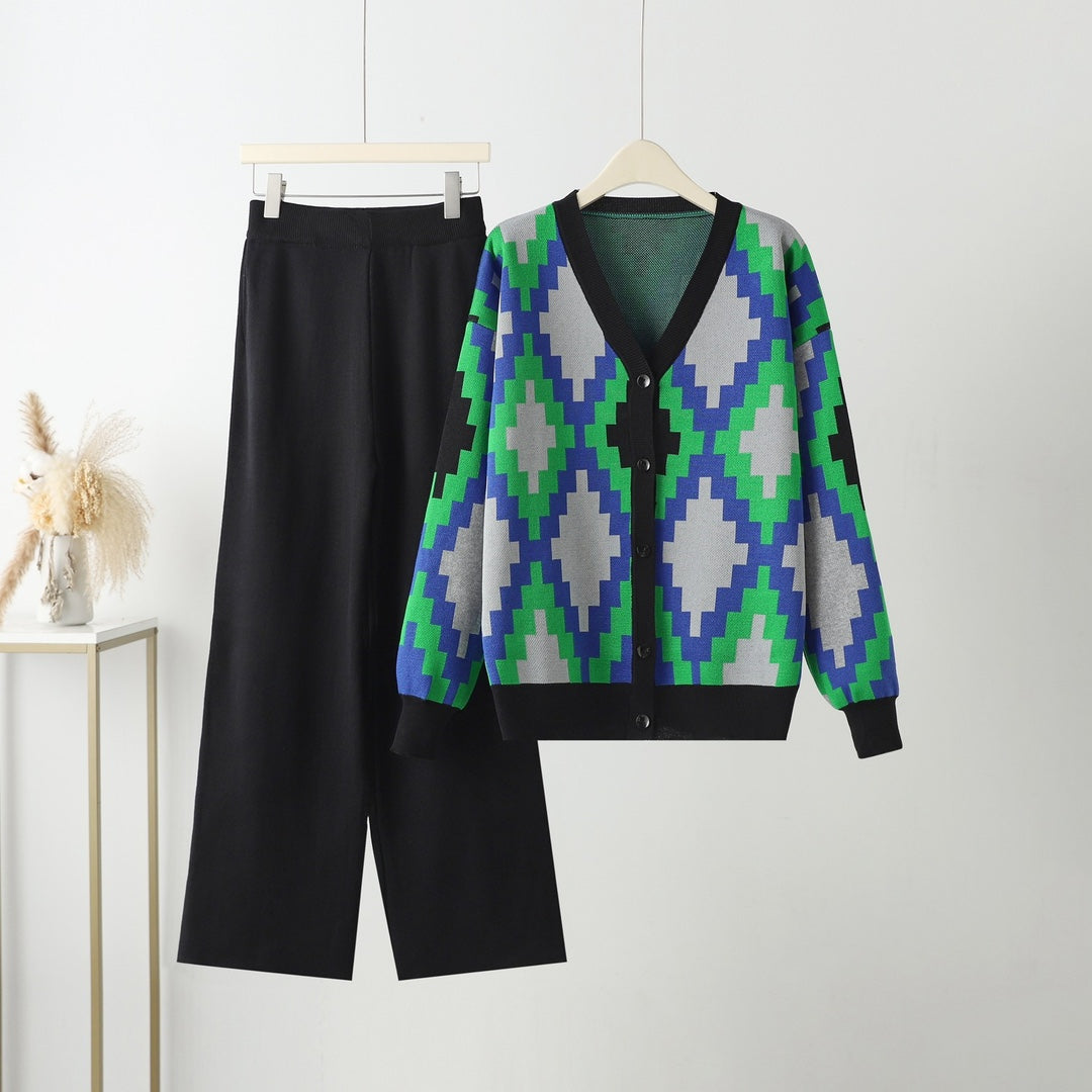 Athan™ Geometric Two-Piece Set