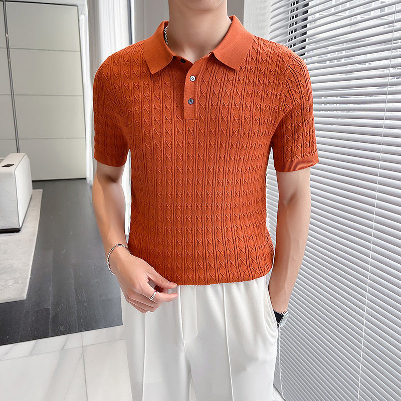 Sarto™️ Premium Jacquard Waffle Polo