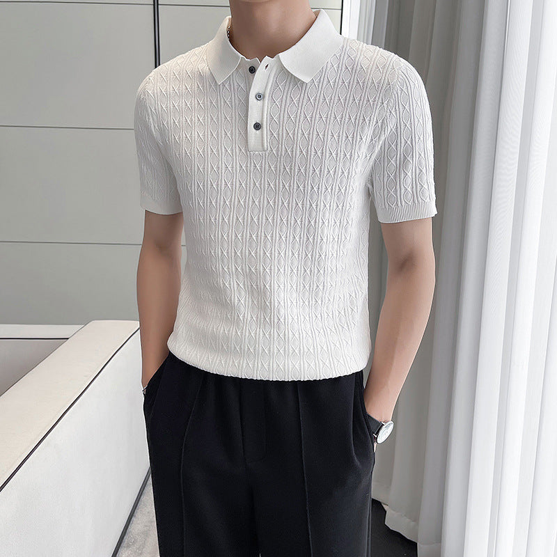Sarto™️ Premium Jacquard Waffle Polo