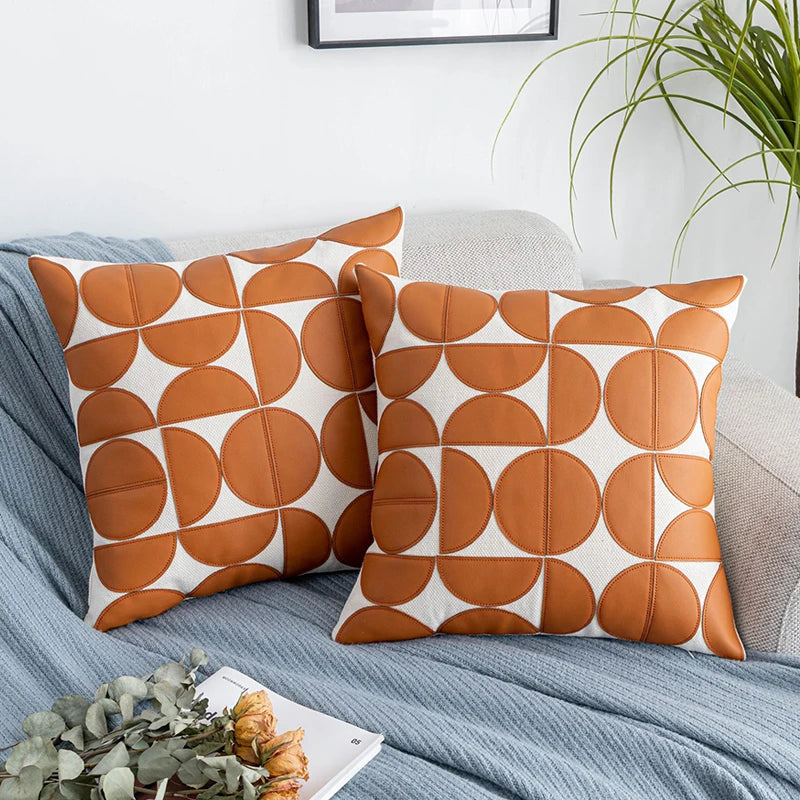 Rivva Leather Pillow Case