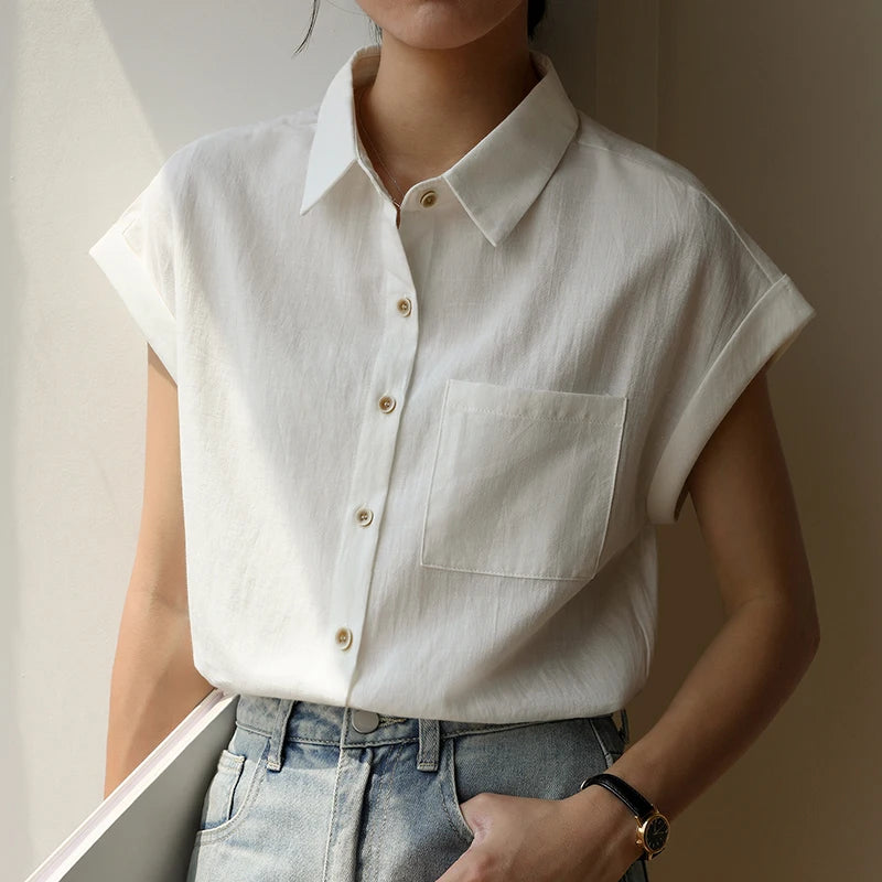 Nia Linen Poplin Shirt