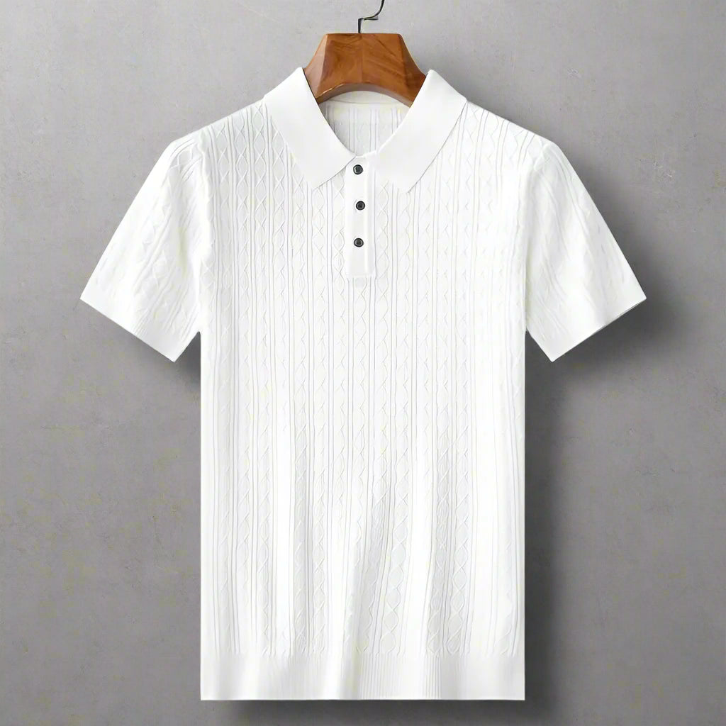 Sarto™️ Premium Jacquard Waffle Polo