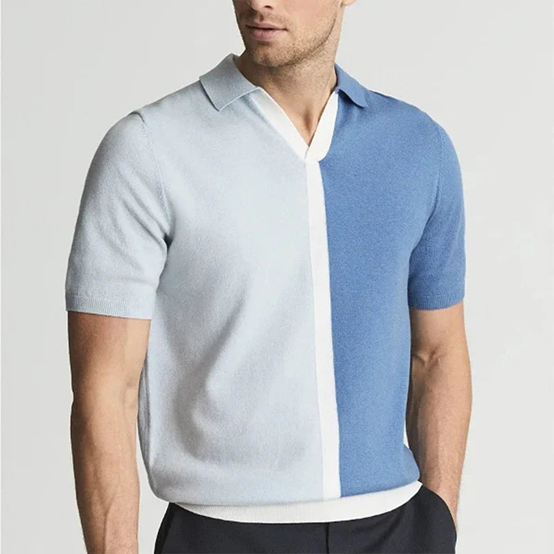 Vincero Colorblock Polo Knit
