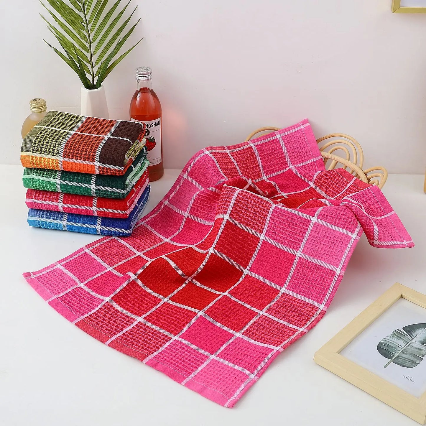 Brisa Waffle Grid Towels