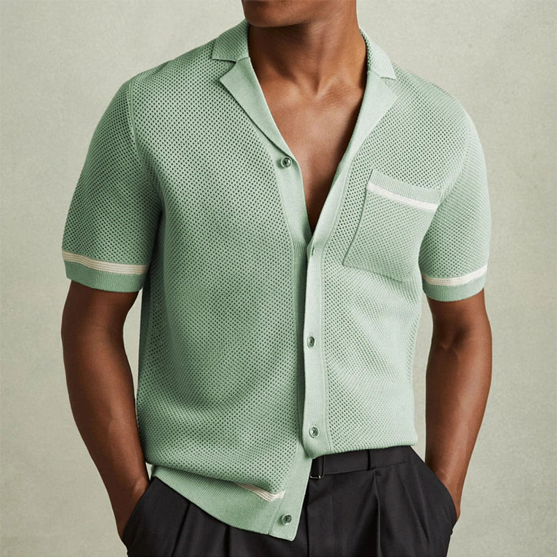 Hardy Contrasting Knit Polo