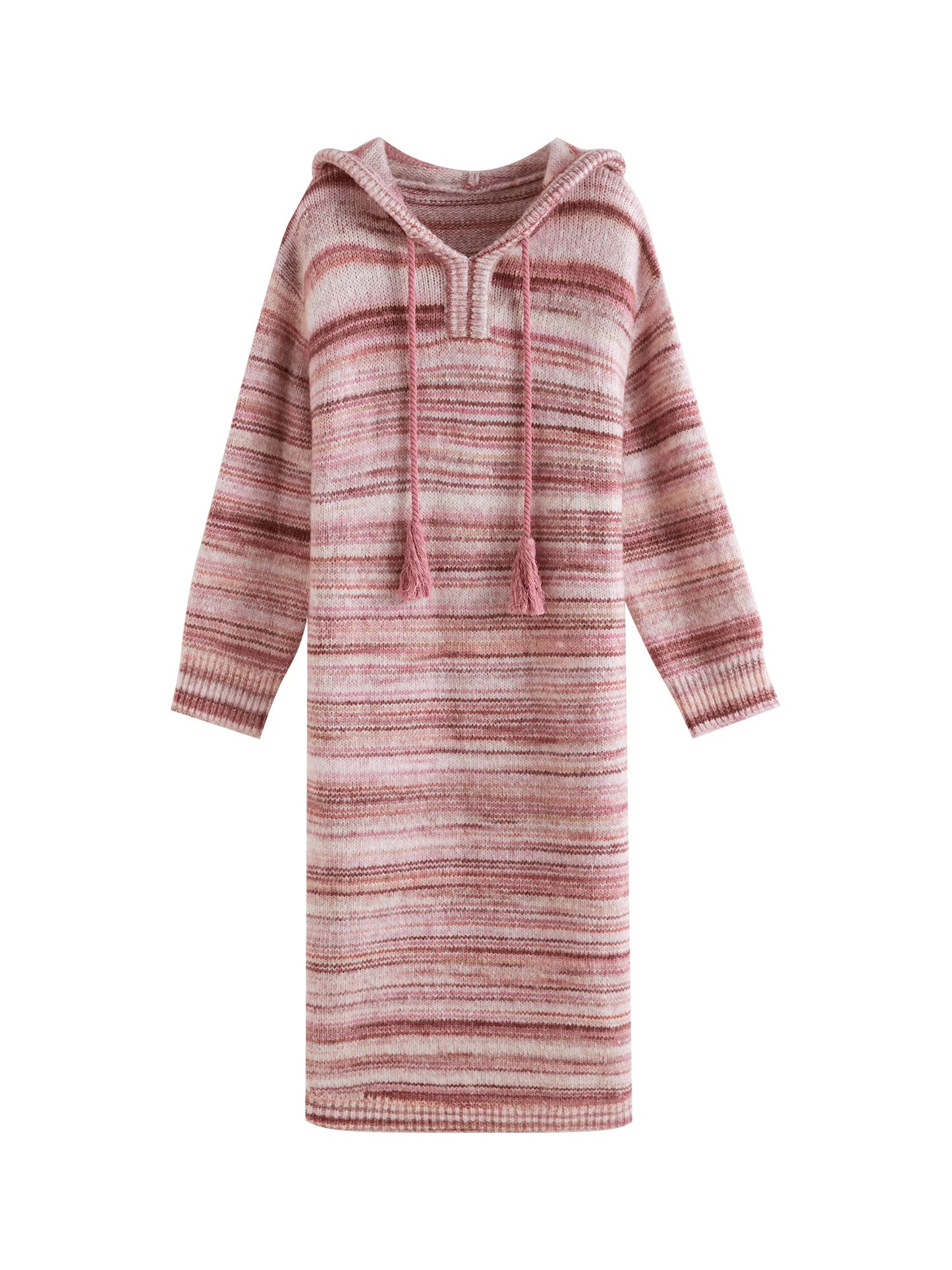 Shani Hooded Gradient Knit Dress