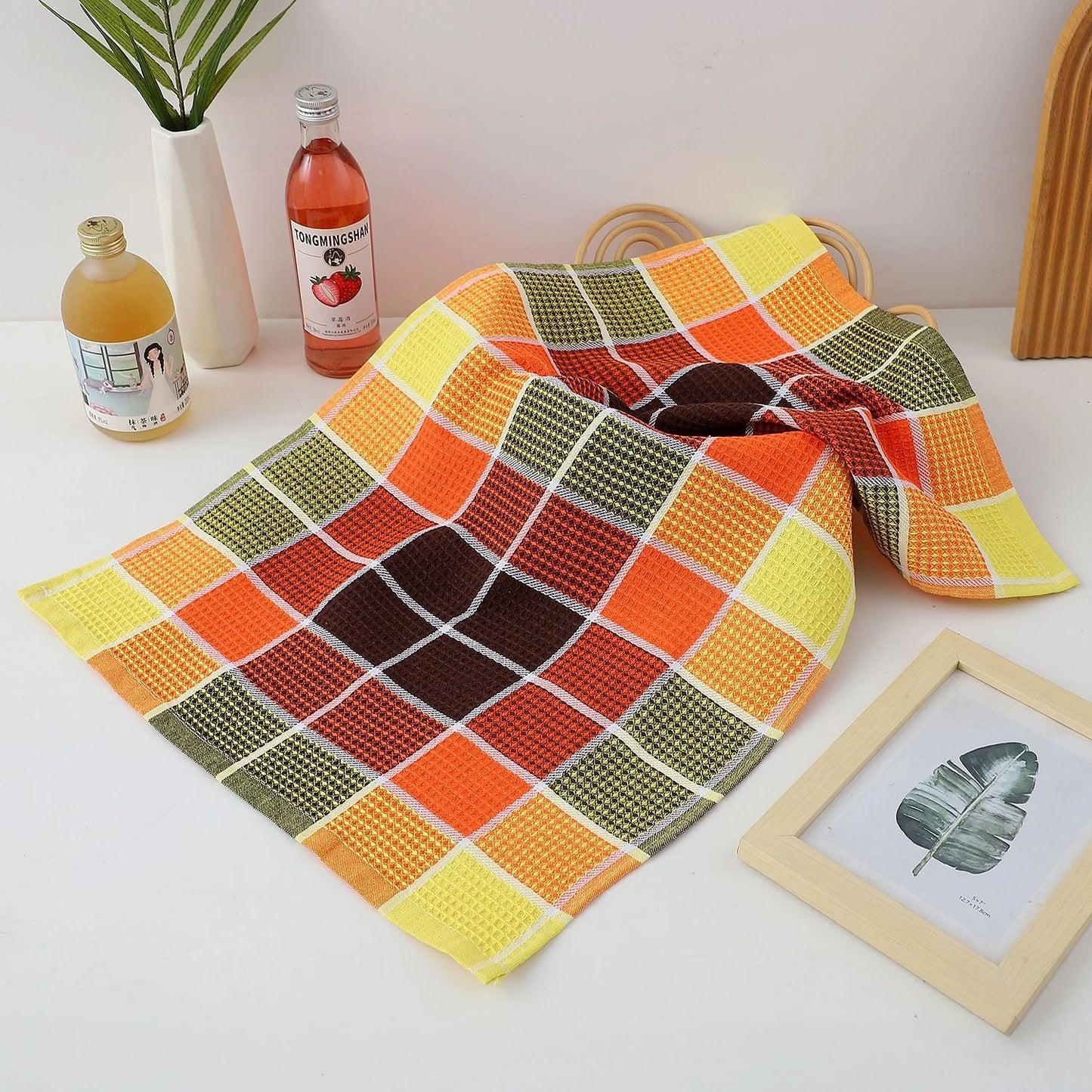 Brisa Waffle Grid Towels
