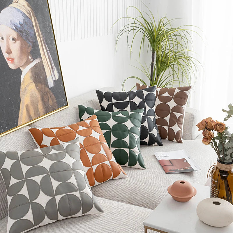 Rivva Leather Pillow Case