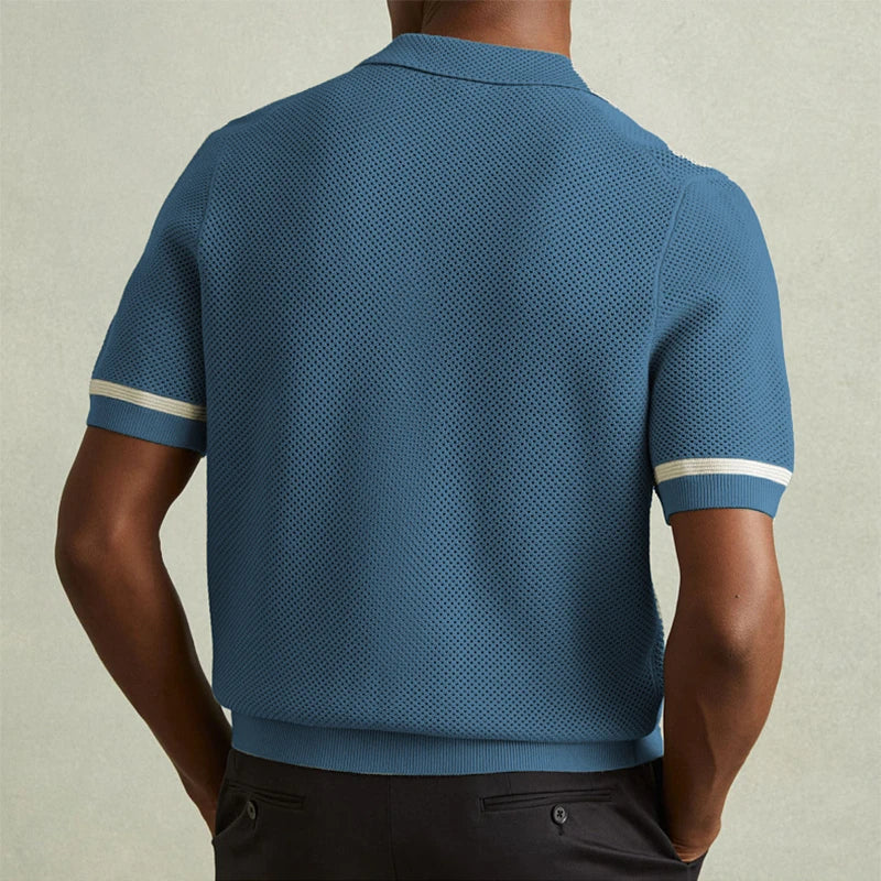 Hardy Contrasting Knit Polo