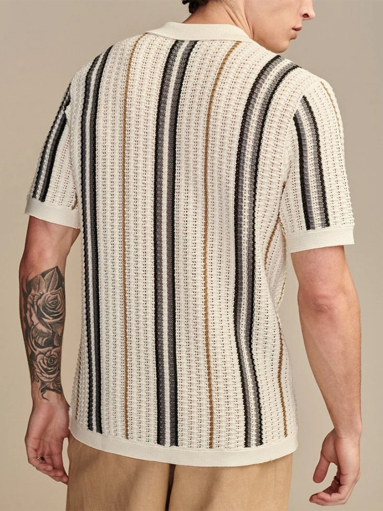 Sarto Relaxed Fit Waffle Knit Shirt