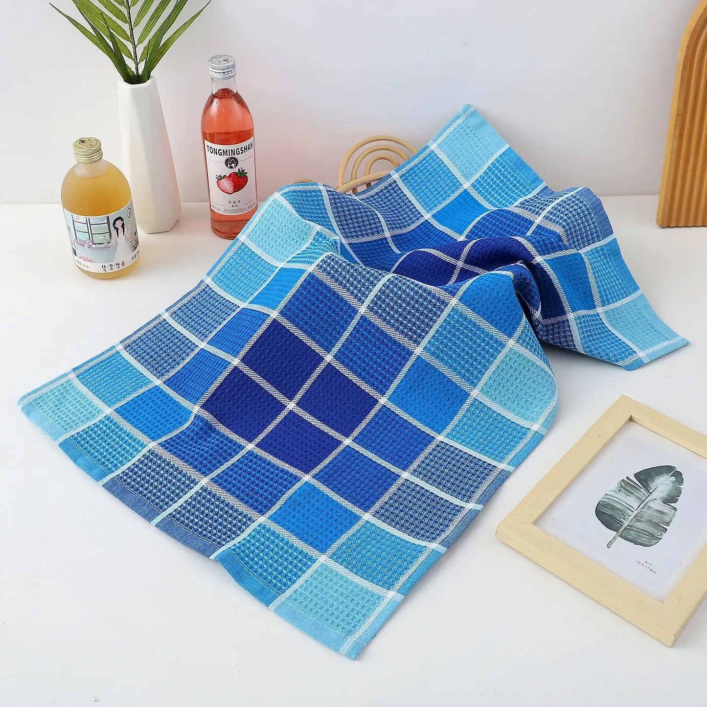 Brisa Waffle Grid Towels