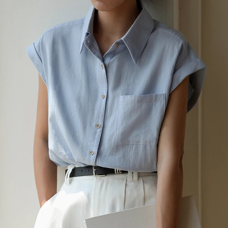 Nia Linen Poplin Shirt
