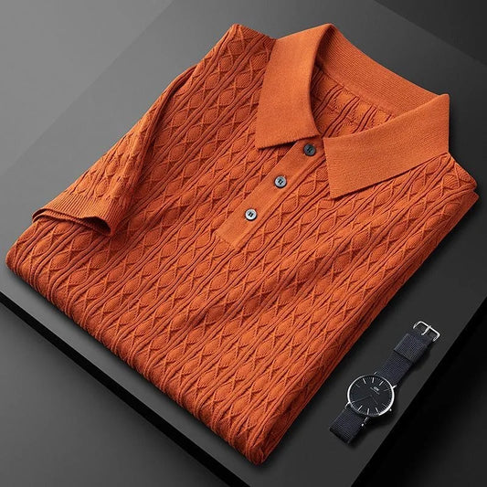 Sarto™️ Premium Jacquard Waffle Polo