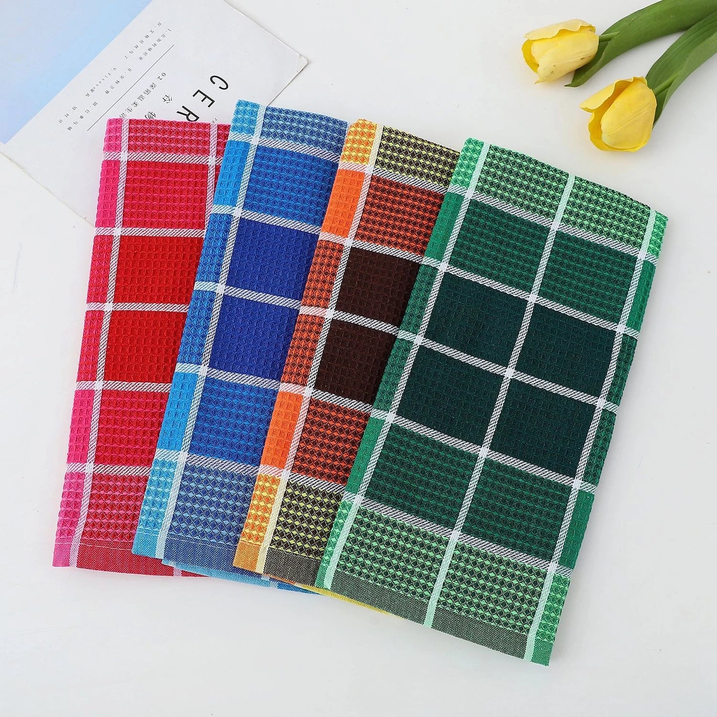 Brisa Waffle Grid Towels