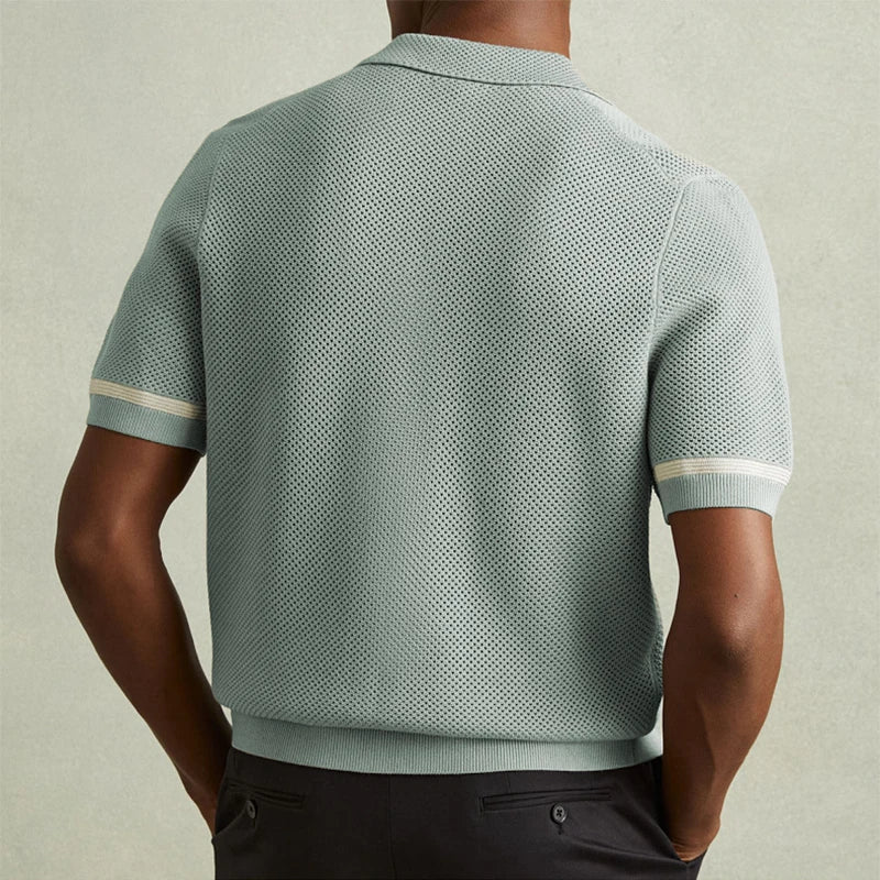 Hardy Contrasting Knit Polo