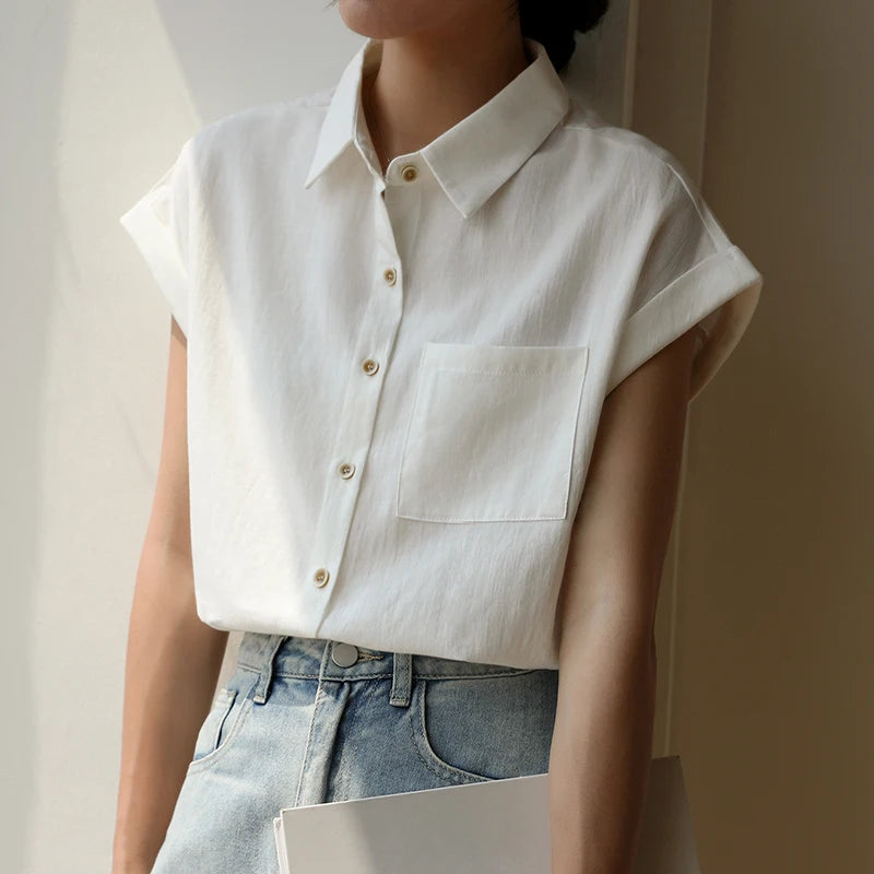 Nia Linen Poplin Shirt