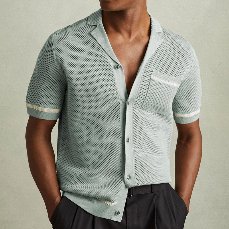 Hardy Contrasting Knit Polo