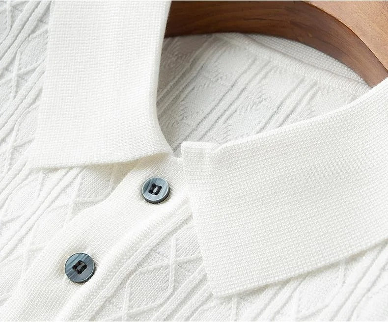Sarto™️ Premium Jacquard Waffle Polo