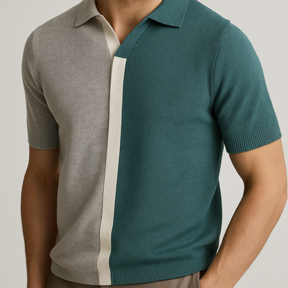 Vincero Colorblock Polo Knit