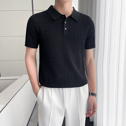 Sarto™️ Premium Jacquard Waffle Polo
