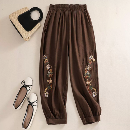 Lipsy Linen Embroided Pants