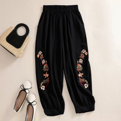 Lipsy Linen Embroided Pants