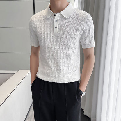 Sarto™️ Premium Jacquard Waffle Polo