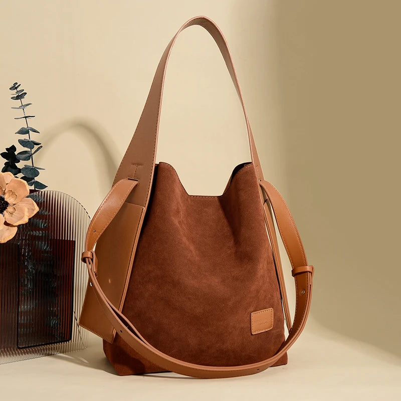 Long Way Home Suede Hobo Bag