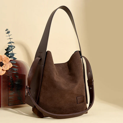 Long Way Home Suede Hobo Bag
