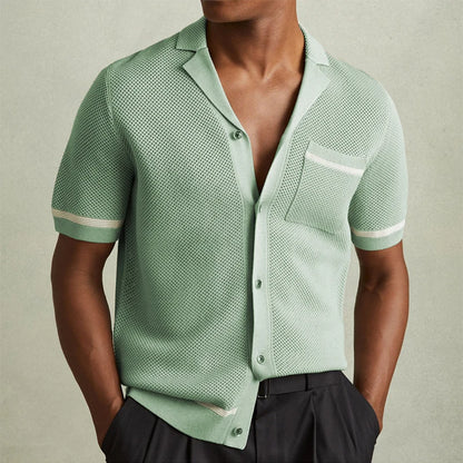 Hardy Contrasting Knit Polo