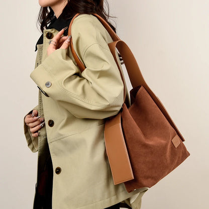 Long Way Home Suede Hobo Bag