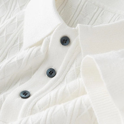 Sarto™️ Premium Jacquard Waffle Polo