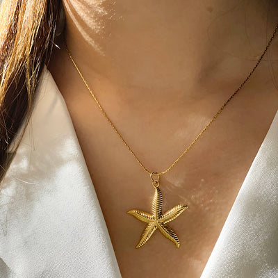 Astrella Gold Starfish Necklace
