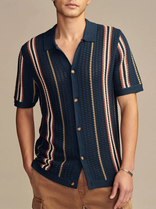 Sarto Relaxed Fit Waffle Knit Shirt
