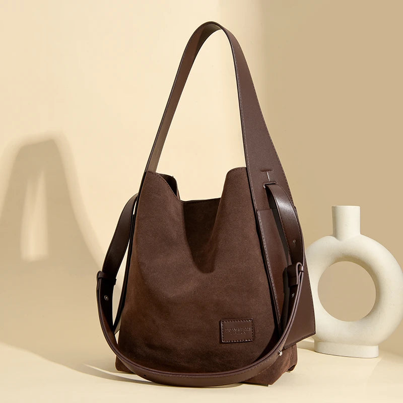 Long Way Home Suede Hobo Bag