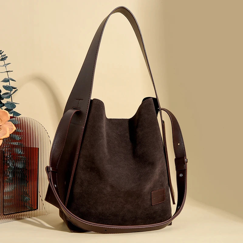 Long Way Home Suede Hobo Bag