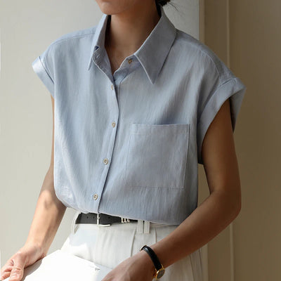 Nia Linen Poplin Shirt