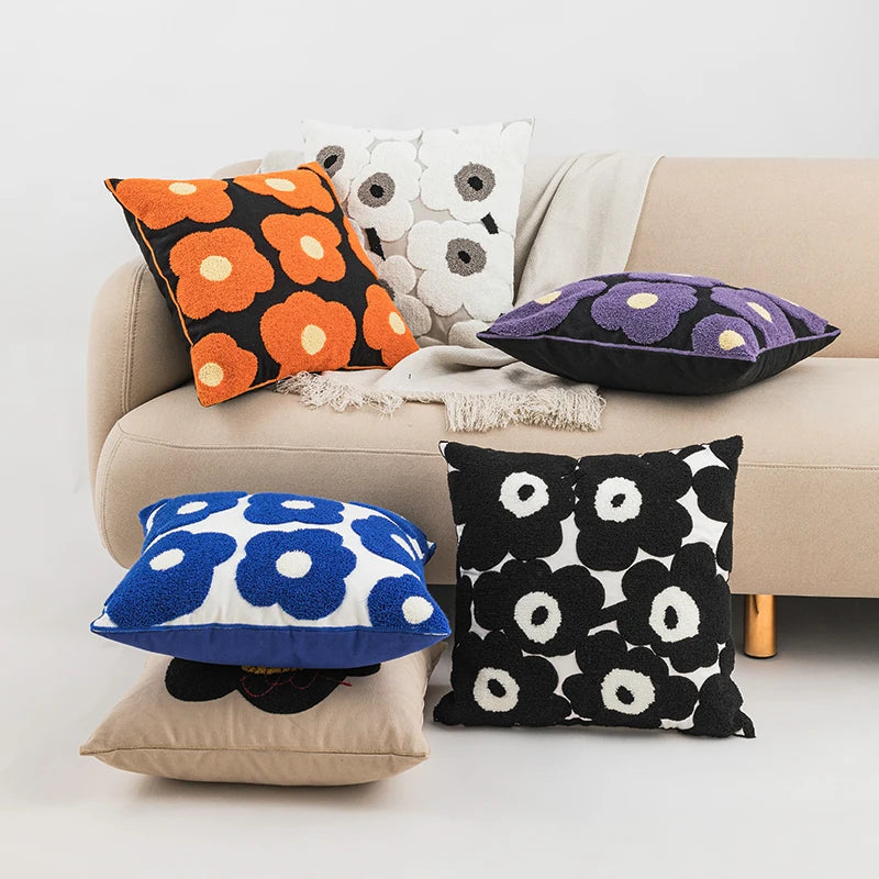 Floral Bloom Pillow Cover