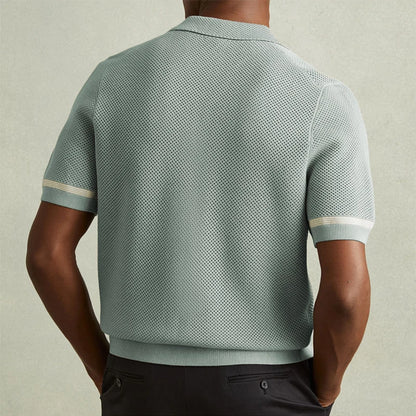 Hardy Contrasting Knit Polo