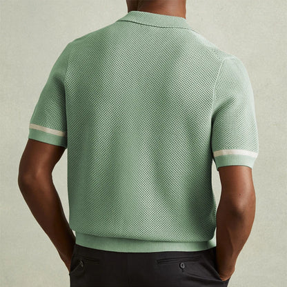 Hardy Contrasting Knit Polo