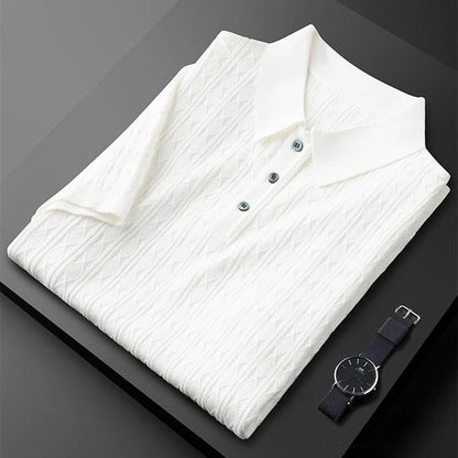 Sarto™️ Premium Jacquard Waffle Polo